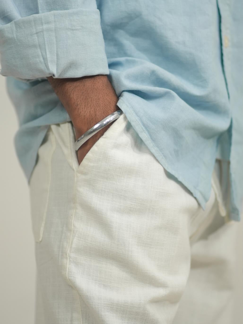 Malachi Men Relaxed Fit Linen Trousers