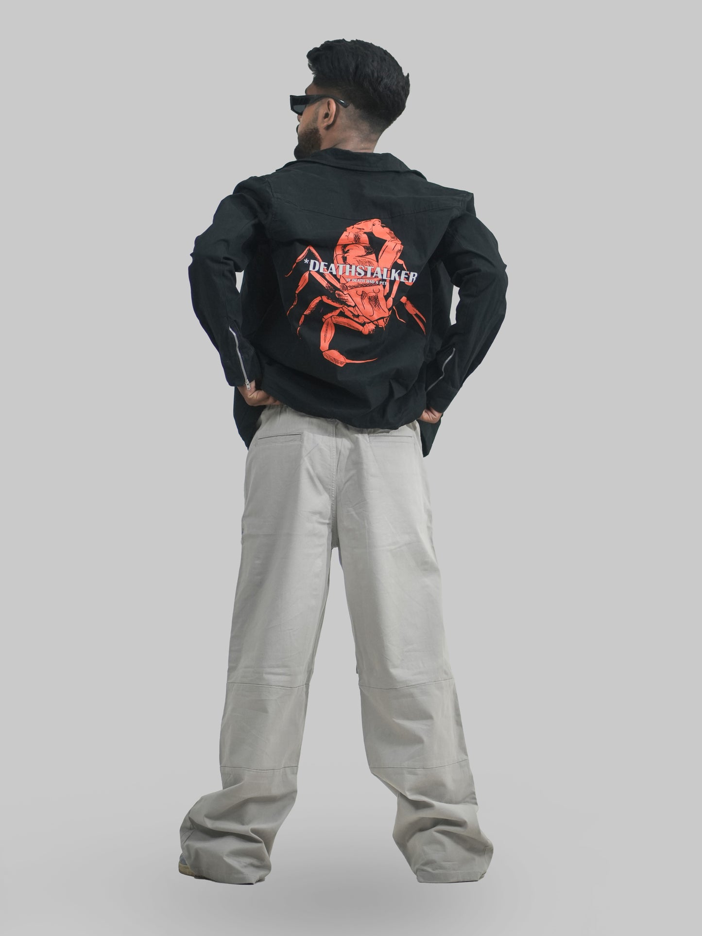 Men Wide Leg 6 Pockets Cargo Pants