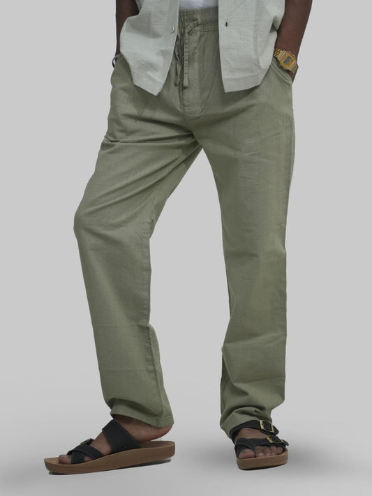 Malachi Men Relaxed Fit Linen Trousers